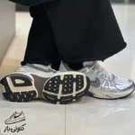 کتونی زنانه نایک V2krun سفید نقره ای - تصویر 5