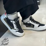 کتونی زنانه نایک ترویس سفید مشکی - تصویر 2