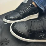 کتونی زنانه نایک جردن ۱ ورنی مشکی