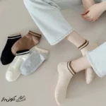 جوراب ساق کوتاه زنانه مدل BRW5 بسته 5 عددی