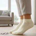 جوراب ساق کوتاه زنانه مدل گندمی بسته 6 عددی