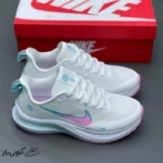 کتونی خارجی زنانه نایک زوم ایکس سفید آبی صورتی روشن Nike Zoom X sneakers for men
