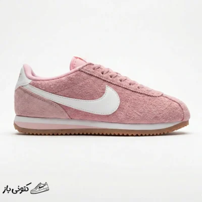 کتونی خارجی زنانه نایک کورتز صورتی سفید Nike Cortez Vintage Pink Foam FJ2530-600