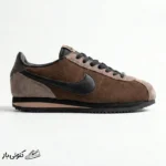 کتونی خارجی زنانه نایک کورتز قهوه‌ای مشکی ولوت Nike Cortez ’23 Velvet Brown FJ5180-200