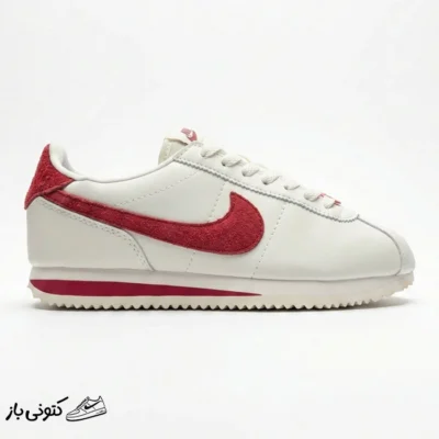 کتونی خارجی زنانه نایک کورتز ولنتاین سفید قرمز Nike Cortez SE Valentine’s Day FZ5167-133