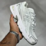 کتونی خارجی زنانه نیوبالانس 740 سفید سیلور متالیک New Balance 740