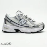 کتونی خارجی زنانه نیوبالانس 740 سفید نقره‌ای متالیک سرمه‌ای New Balance 740v2 White Shadow Grey Navy U740WN2