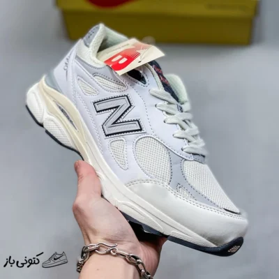 کتونی خارجی مردانه نیوبالانس New Balance 990 v3 MiUSA Teddy Santis Sea Salt