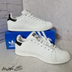 کتونی خارجی یونیسکس آدیداس استن اسمیت سفید - مشکی STAN SMITH