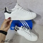 کتونی خارجی یونیسکس آدیداس استن اسمیت سفید - مشکی STAN SMITH