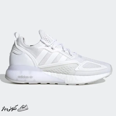 کتونی خارجی یونیسکس آدیداس زد ایکس 2k بوست Adidas zx 2k Boost سفید