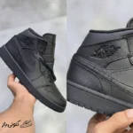 کتونی خارجی یونیسکس جردن وان مشکی ساقدار Jordan 1 Retro OG Black
