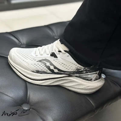 کتونی مردانه رانینگ ساکونی سفید مشکی
