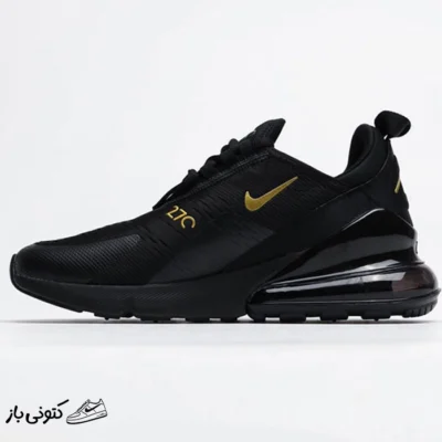 کفش نایکی ایرمکس 270 Nike Air Max مشکی طلایی