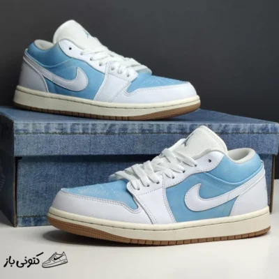 جردن وان لو دنیم ورن بلو Jordan 1 Low SE Denim Worn Blue Women’s