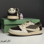 جردن وان لو لبوبو کرم موکا Jordan 1 Low Labubu Cream Mocha