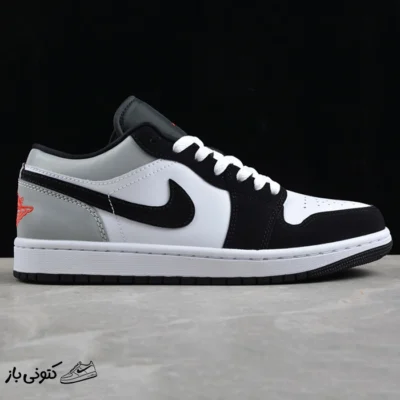 نایک ایر جردن وان Jordan 1 Low SE White Fire Red Black Matte Silver