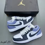 نایک ایر جردن وان لو ایندیگو Jordan 1 Low White Indigo Haze