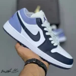 نایک ایر جردن وان لو ایندیگو Jordan 1 Low White Indigo Haze