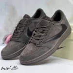 کفش جردن ۱ لو تراویس اسکات قهوه‌ای Jordan 1 Retro Low OG SP Travis Scott Velvet Brown