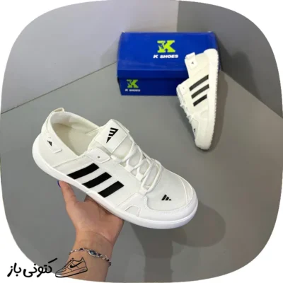 کتونی آدیداس مردانه سفیدمشکی