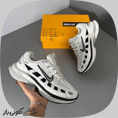 کتونی نایک p-6000 سفیدمشکی (189)