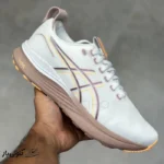 کتونی خارجی مردانه اسیکس ژل کایانو 32 ASICS Gel-Kayano 32 White Orange Glow cream