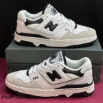کتونی خارجی یونیسکس نیوبالانس 550 سفید مشکی 550 New Balance 550 Sea Salt Black - تصویر 3