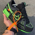 کتونی خارجی مردانه نایک آف وایت رابر Off-White x Nike Rubber Dunk Green Strike Black - تصویر 3