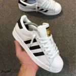 کتونی خارجی یونیسکس آدیداس سوپر استار سیاه سفید adidas super star