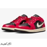 کتونی خارجی زنانه نایک ایر جردن وان میستیک Air Jordan 1 Low Mystic Hibiscus Black - تصویر 5