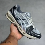 کفش ورزشی اسیکس ژل کایانو ۱۴ مشکی خاکستری نقره ای ASICS Gel-Kayano 14 Black Glacier Grey Silver
