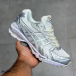 کفش ورزشی اسیکس ژل کایانو ۱۴ نقره‌ای سفید ASICS Gel-Kayano 14 JJJJound Silver White