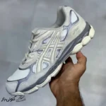 کفش اسیکس ژل ان وای سی طوسی کرم ASICS Gel-NYC Oyster Grey