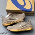 کفش اسیکس نوابلاست 5 خاکی طلایی لوکس ASICS Novablast 5 Luxe Taupe Grey
