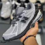 کفش نیوبالانس 1906R طوسی روشن مشکی New Balance 1906R Castlerock Rain Cloud