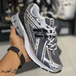 کتونی خارجی مردانه نیوبالانس 1906R نقره‌ای متالیک / مشکی New Balance 1906R Silver Metalic Black