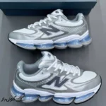 کتونی خارجی مردانه نیوبالانس سفید طوسی آبی New Balance Abzorb 2000 White Grey Blue - Image 3