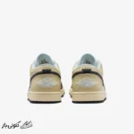 کتونی خارجی مردانه نایکی مدل ایر جردن شیری مشکی NIKE AIR JORDAN 1 LOW COCONUT MILK BLACK - تصویر 4