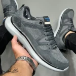 کتونی خارجی مردانه اسکیچرز مدل Skechers Quantum Flex - Country Walker دودی خاکستری
