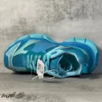 کتونی خارجی مردانه بالنسیاگا Balenciaga 3XL Suede Distressed آبی - Image 4