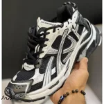 کتونی خارجی مردانه بالنسیاگا رانر مشکی سفید Balenciaga Runner Black White - Image 3