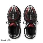کتونی خارجی مردانه بالنسیاگا ترک Balenciaga Track 2 Black Burgundy مشکی بورگوندی - Image 3