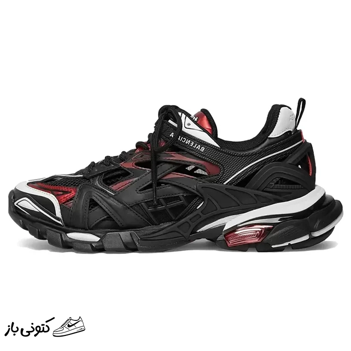 balenciaga-track-2-black-burgundy کتونی خارجی مردانه بالنسیاگا ترک Balenciaga Track 2 Black Burgundy مشکی بورگوندی - Image 1