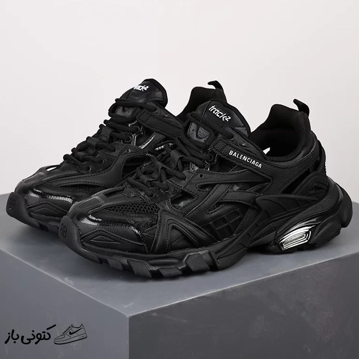 balenciaga-track-2-black کتونی خارجی مردانه بالنسیاگا ترک Balenciaga Track 2 Black مشکی - Image 1
