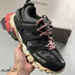 کتونی خارجی مردانه بالنسیاگا ترک Balenciaga Track Black Grey Red مشکی خاکستری قرمز