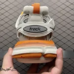 کتونی خارجی یونیسکس بالنسیاگا ترک Balenciaga Track White Orange - تصویر 4