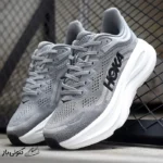 کتونی خارجی مردانه هوکا باندی 9 خاکستری سفید Hoka Bondi 9 Galactic Grey Stellar Grey 1162011-GCTC