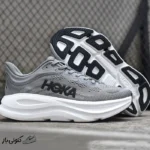 کتونی خارجی مردانه هوکا باندی 9 خاکستری سفید Hoka Bondi 9 Galactic Grey Stellar Grey 1162011-GCTC - Image 3