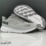 کتونی خارجی مردانه هوکا کلیفتون 9 خاکستری Hoka Clifton 9 Harbor Mist - Image 4
